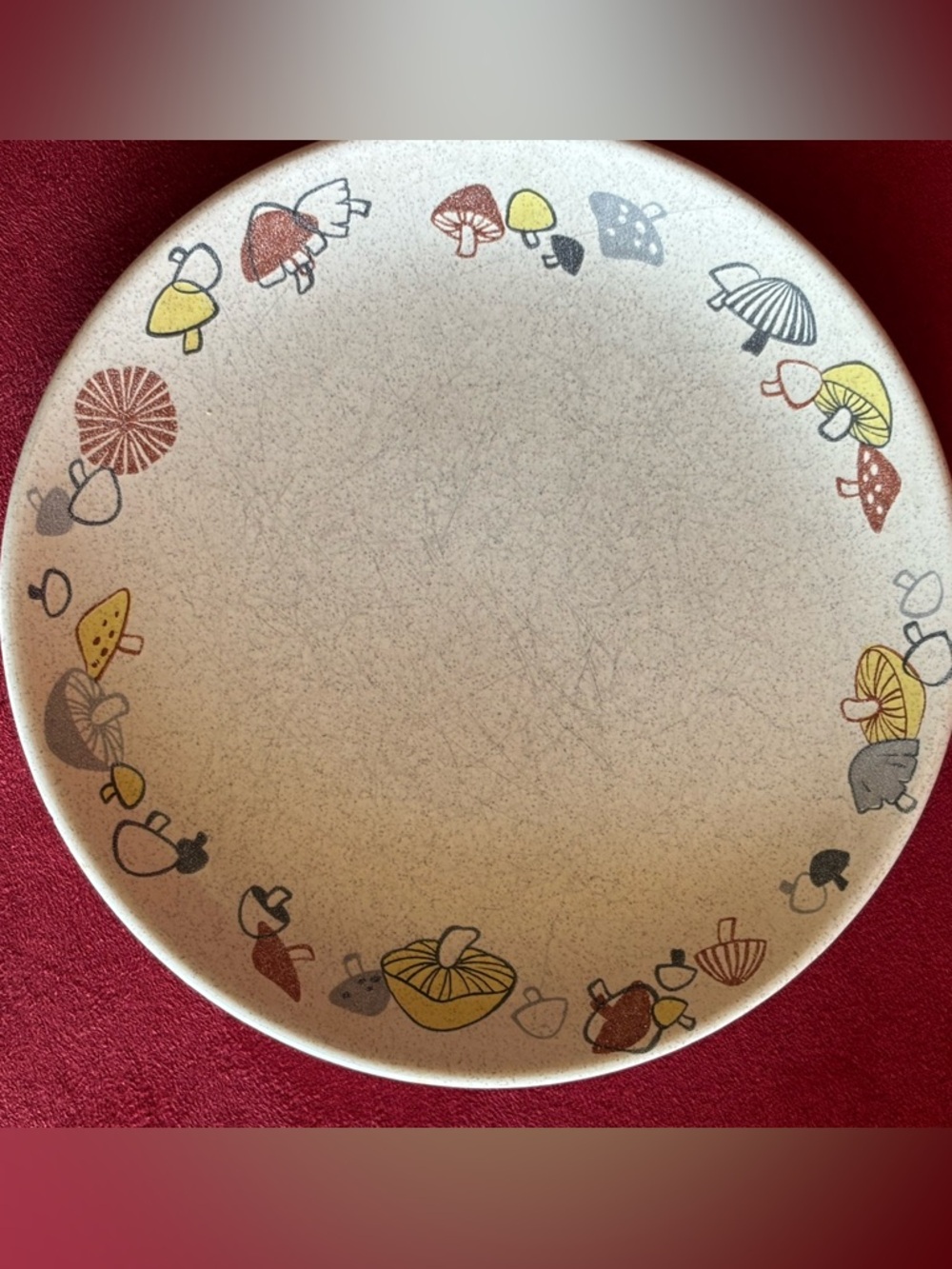 Vintage Franciscan Woodlore Mushroom Pattern 8” Salad Plate - Picture 6 of 6